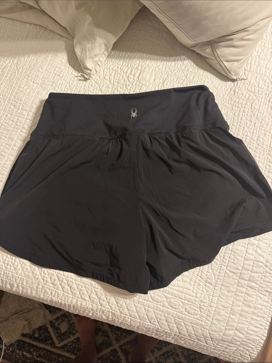 Spyder Pants - Spyder Women's Black Athletic Shorts with High Waistband